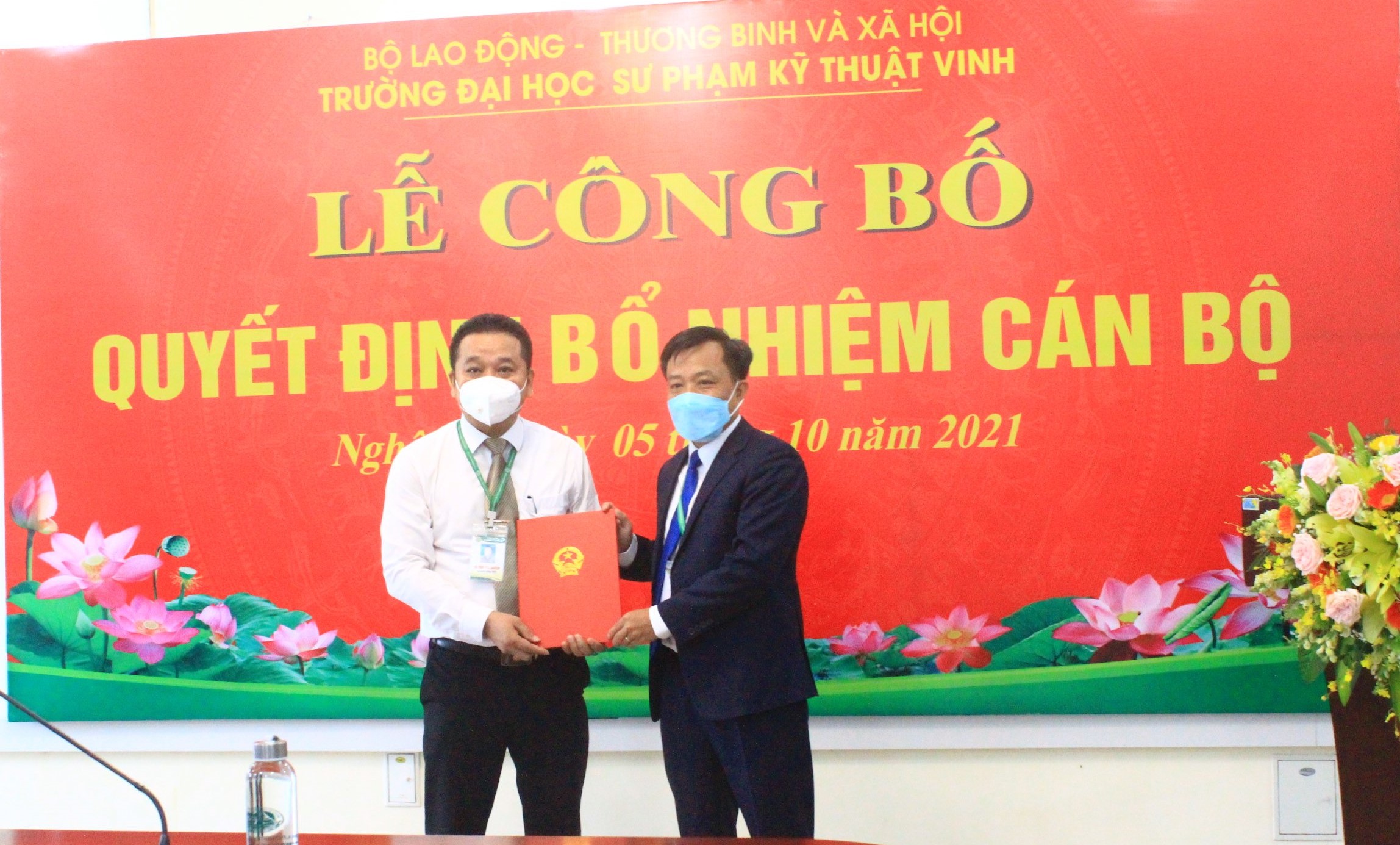 Lễ công bố Quyết định bổ nhiệm Phó Hiệu trưởng Trường Đại học Sư phạm Kỹ thuật Vinh